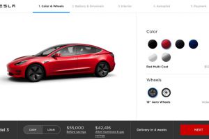 Aktualizovaný konfigurátor Modelu 3 nabídne dvoumotorovou verzi vozu a mnoho dalšího