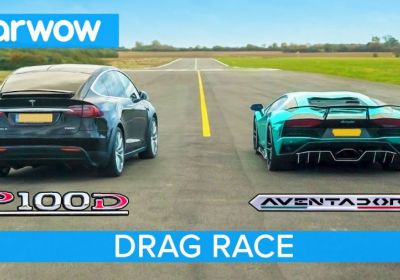 Video: Model X versus Aventador