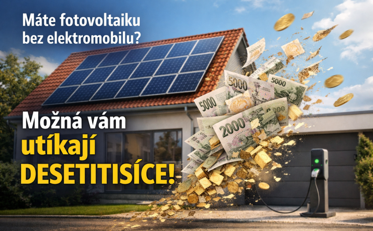 Máte fotovoltaiku bez elektromobilu? Možná vám utíkají desetitisíce korun ročně