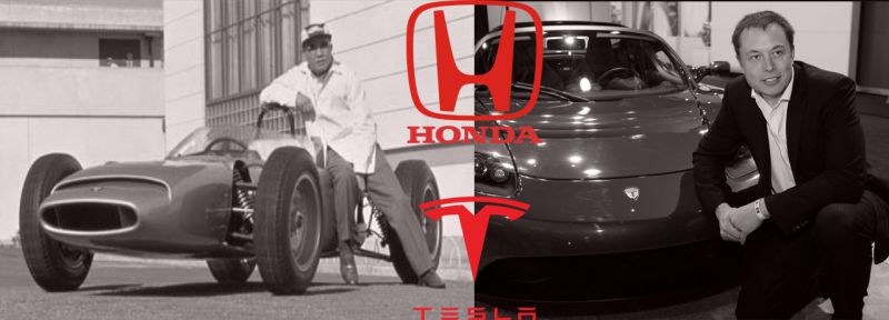 Tesla a Honda: Dvě automobilky, dva vizionáři a podobně nelehké začátky