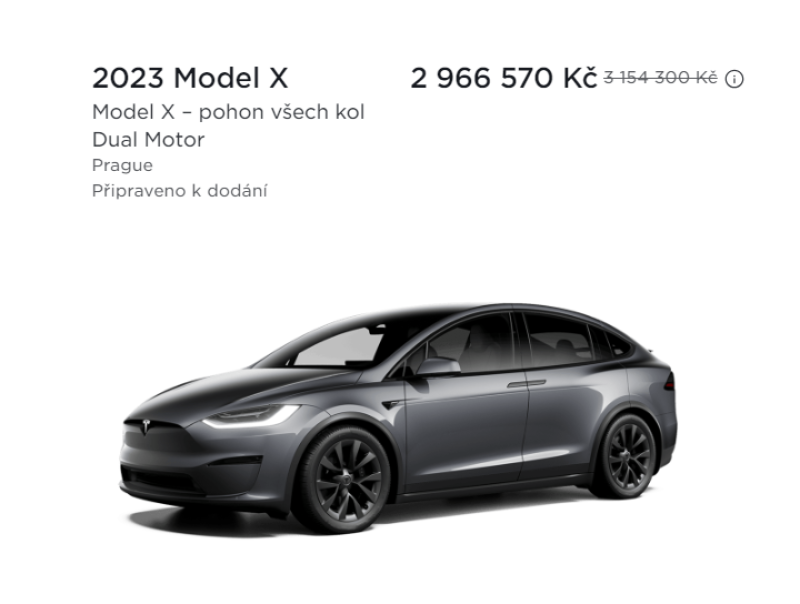 Tesla rozdává až statisícové slevy na skladové vozy!