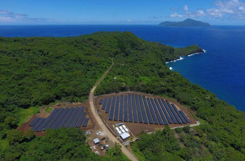 Tichomořský ostrov Ta'u je kompletně poháněný solární energií