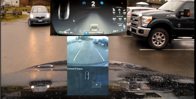 VIDEO: Tesla Autopilot – kolmé parkování